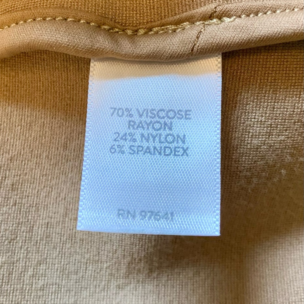 J. Jill Classic Tan Ponte Soft Knit Women's Blazer - Picture 11 of 14